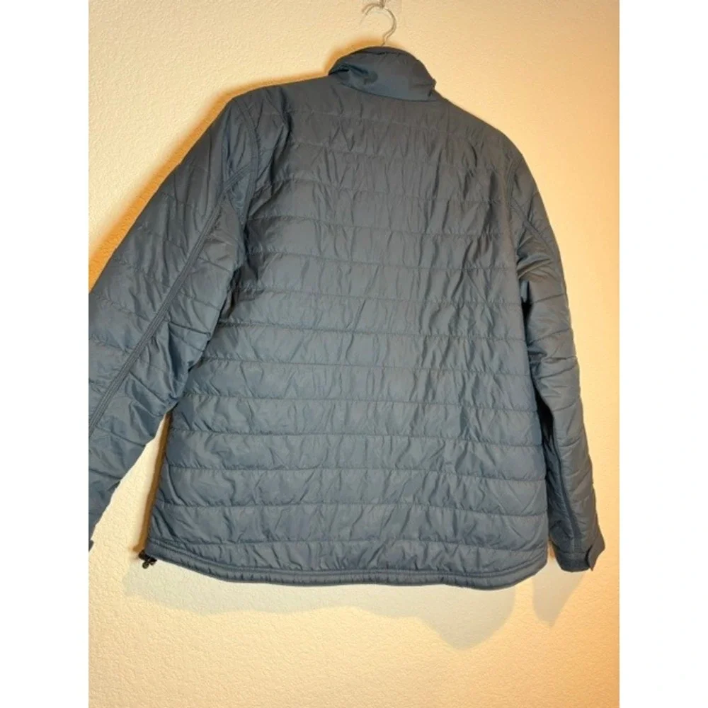 Carhartt Gilliam Quilted Jacket Navy Blue Relaxed Fit 104314 Logo Womens Large L - Picture 10 of 11